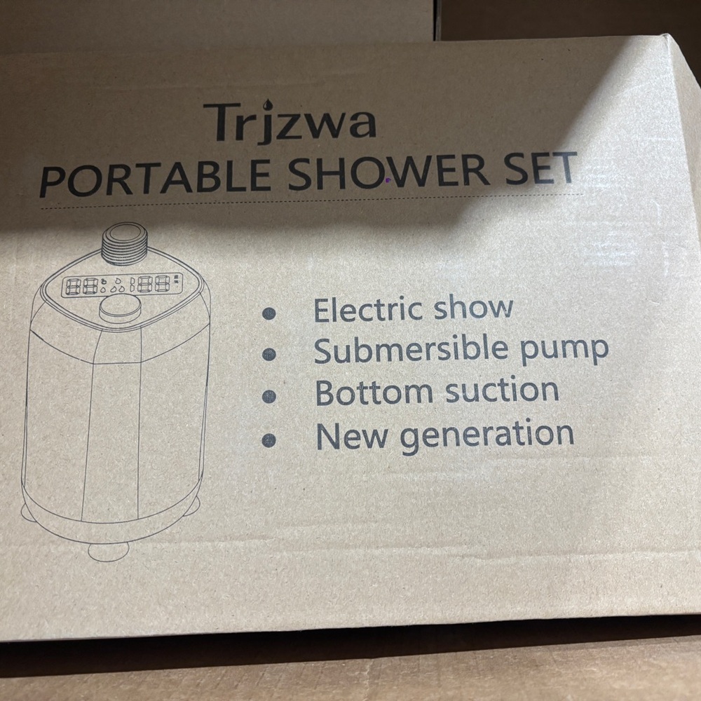 Portable Camping Shower Kit - Navy Blue - Picture 4 of 5